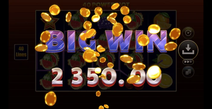 40 Power Hot Coin Boost liels laimests